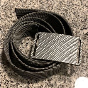 Grip 6 carbon fiber belt buckle and grey strap